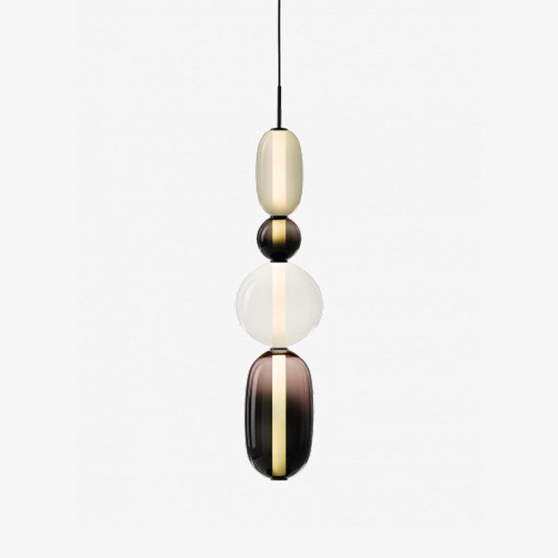 CrystalGlaze Pendelleuchte aus kandiertem Glas | Elegantes Lichtdesign | Dimmbar | Perfekt für Esszimmer & Wohnzimmer