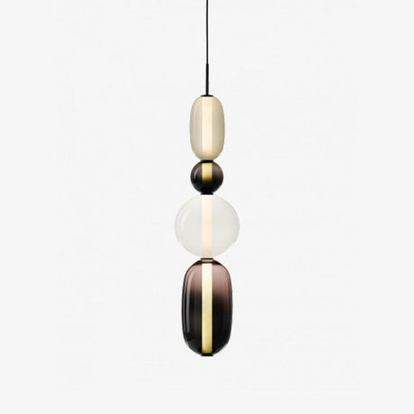 CrystalGlaze Pendelleuchte aus kandiertem Glas | Elegantes Lichtdesign | Dimmbar | Perfekt für Esszimmer & Wohnzimmer
