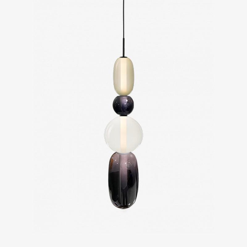 CrystalGlaze Pendelleuchte aus kandiertem Glas | Elegantes Lichtdesign | Dimmbar | Perfekt für Esszimmer & Wohnzimmer
