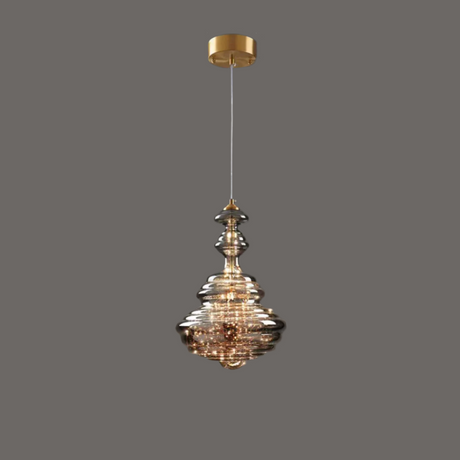 StarLuxe Moderne Graue Glas-Sternenhimmel Pendelleuchte | Dimmbar | Elegante Beleuchtung für Wohn- und Esszimmer