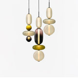 CrystalGlaze Pendelleuchte aus kandiertem Glas | Elegantes Lichtdesign | Dimmbar | Perfekt für Esszimmer & Wohnzimmer