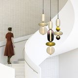 CrystalGlaze Pendelleuchte aus kandiertem Glas | Elegantes Lichtdesign | Dimmbar | Perfekt für Esszimmer & Wohnzimmer