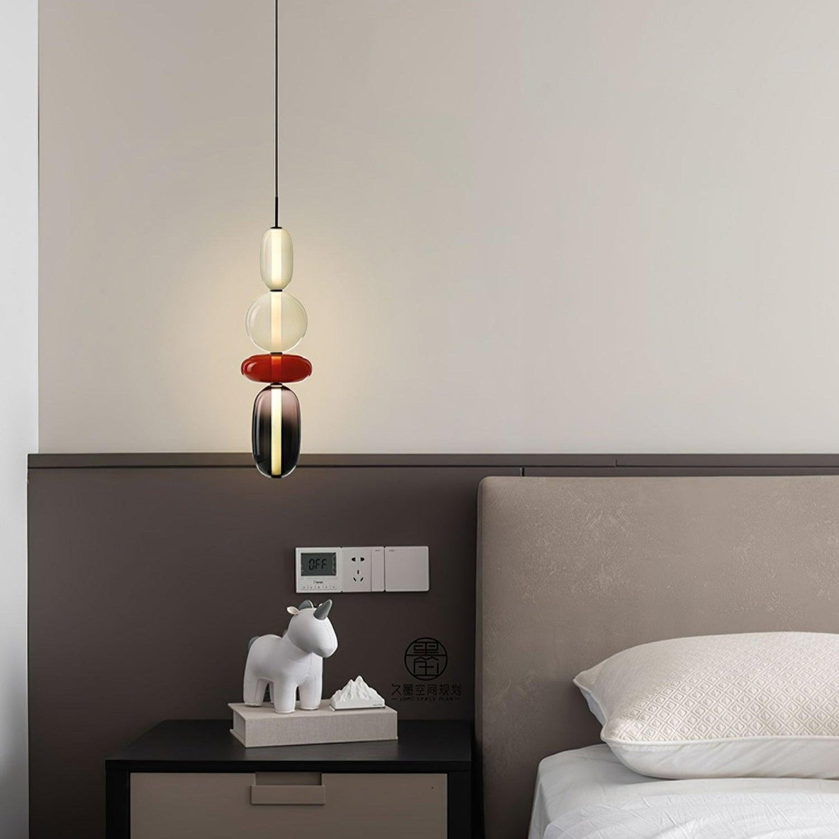 CrystalGlaze Pendelleuchte aus kandiertem Glas | Elegantes Lichtdesign | Dimmbar | Perfekt für Esszimmer & Wohnzimmer
