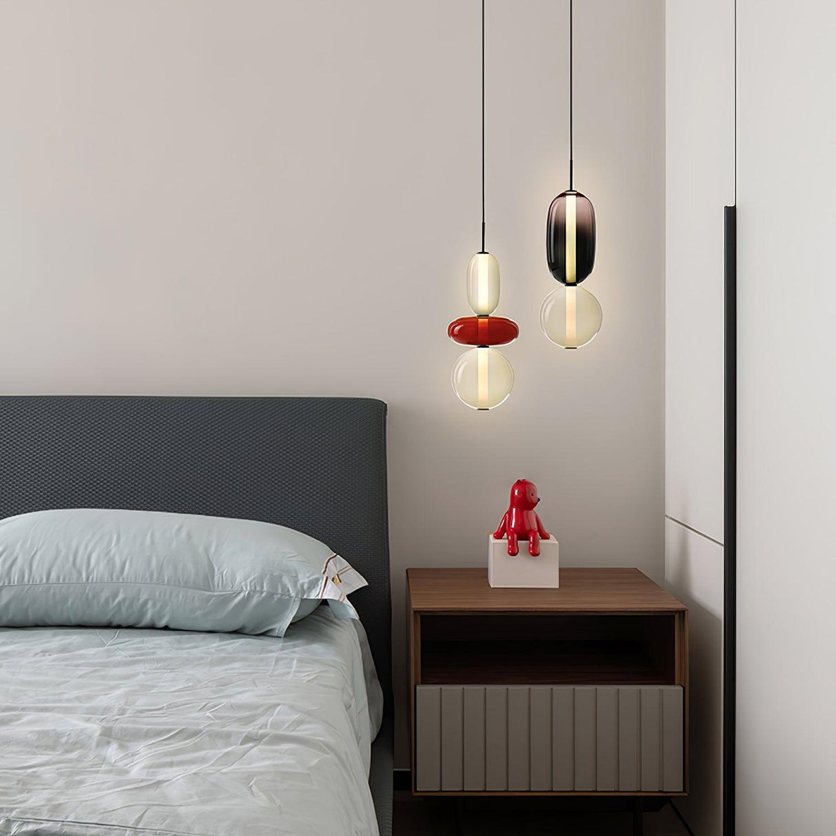 CrystalGlaze Pendelleuchte aus kandiertem Glas | Elegantes Lichtdesign | Dimmbar | Perfekt für Esszimmer & Wohnzimmer