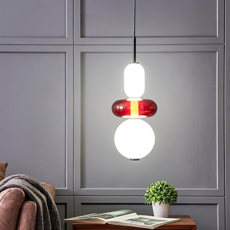 CrystalGlaze Pendelleuchte aus kandiertem Glas | Elegantes Lichtdesign | Dimmbar | Perfekt für Esszimmer & Wohnzimmer