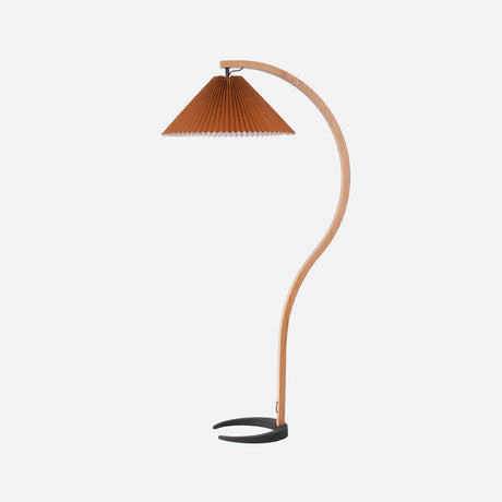 LunaArch Stehleuchte im Caprani Design | LED Beleuchtung | Modernes Holz-Look | Elegante Wohnraum-Deko
