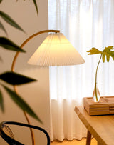 LunaArch Stehleuchte im Caprani Design | LED Beleuchtung | Modernes Holz-Look | Elegante Wohnraum-Deko