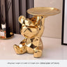 GoldenBear Keramik-Spardose | Vergoldete Bärenfigur mit Ablagefach | Schreibtischdekoration & Organisation