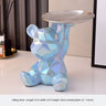 GoldenBear Keramik-Spardose | Vergoldete Bärenfigur mit Ablagefach | Schreibtischdekoration & Organisation
