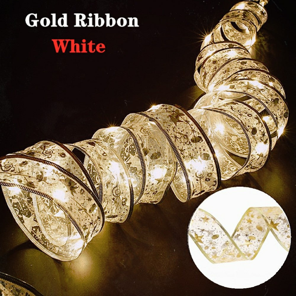 LumiRibbon Weihnachtsband Feenlicht | Weihnachtsdekoration | DIY Lichterband | Deko für Zuhause | 2023 Weihnachten Dekor