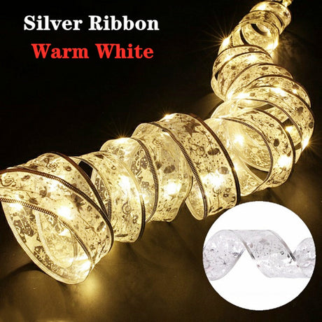 LumiRibbon Weihnachtsband Feenlicht | Weihnachtsdekoration | DIY Lichterband | Deko für Zuhause | 2023 Weihnachten Dekor