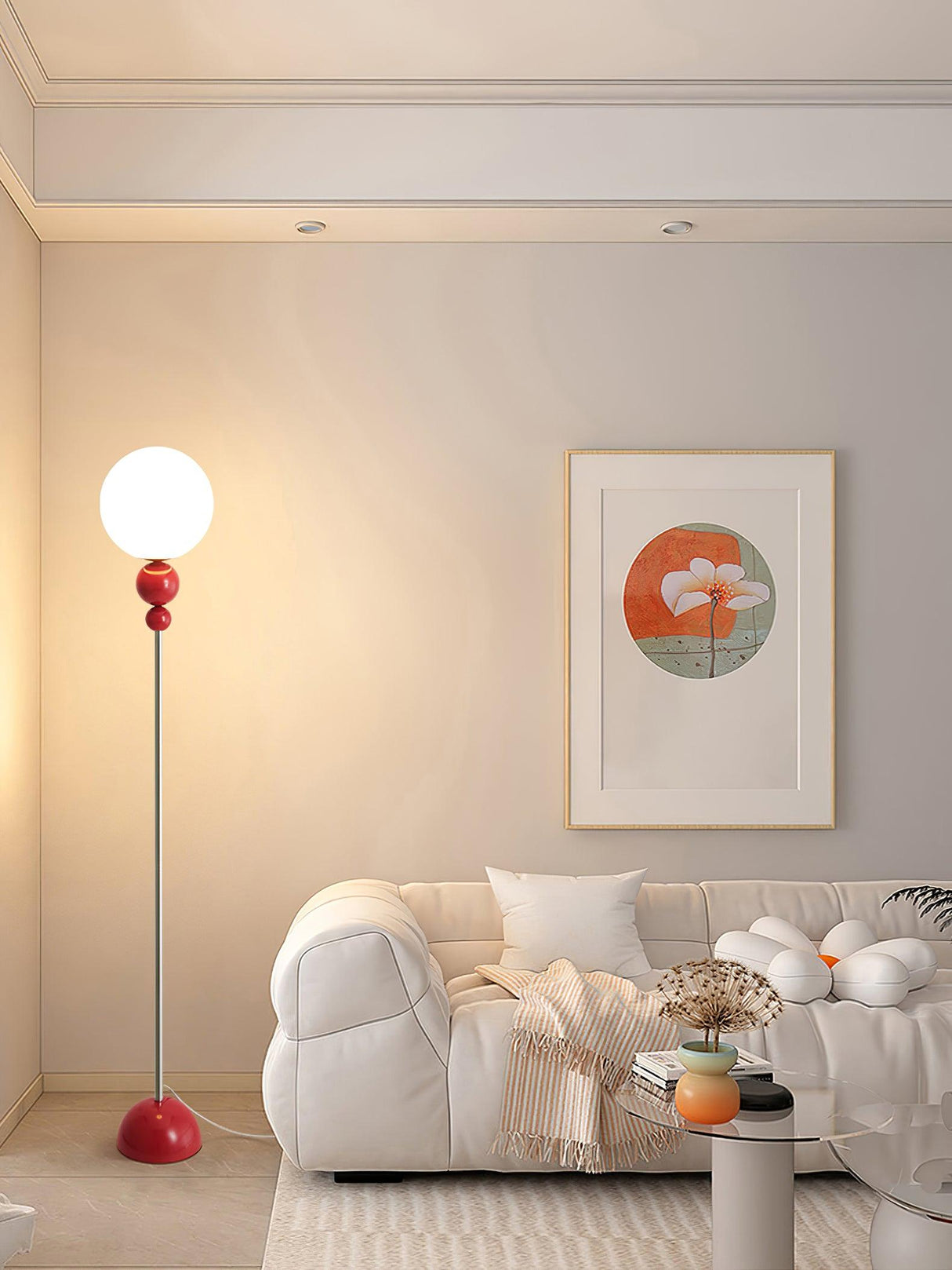 VividGlow Stehleuchte | Modernes LED-Licht | Dimmbar | Stilvolle Beleuchtung für Zuhause