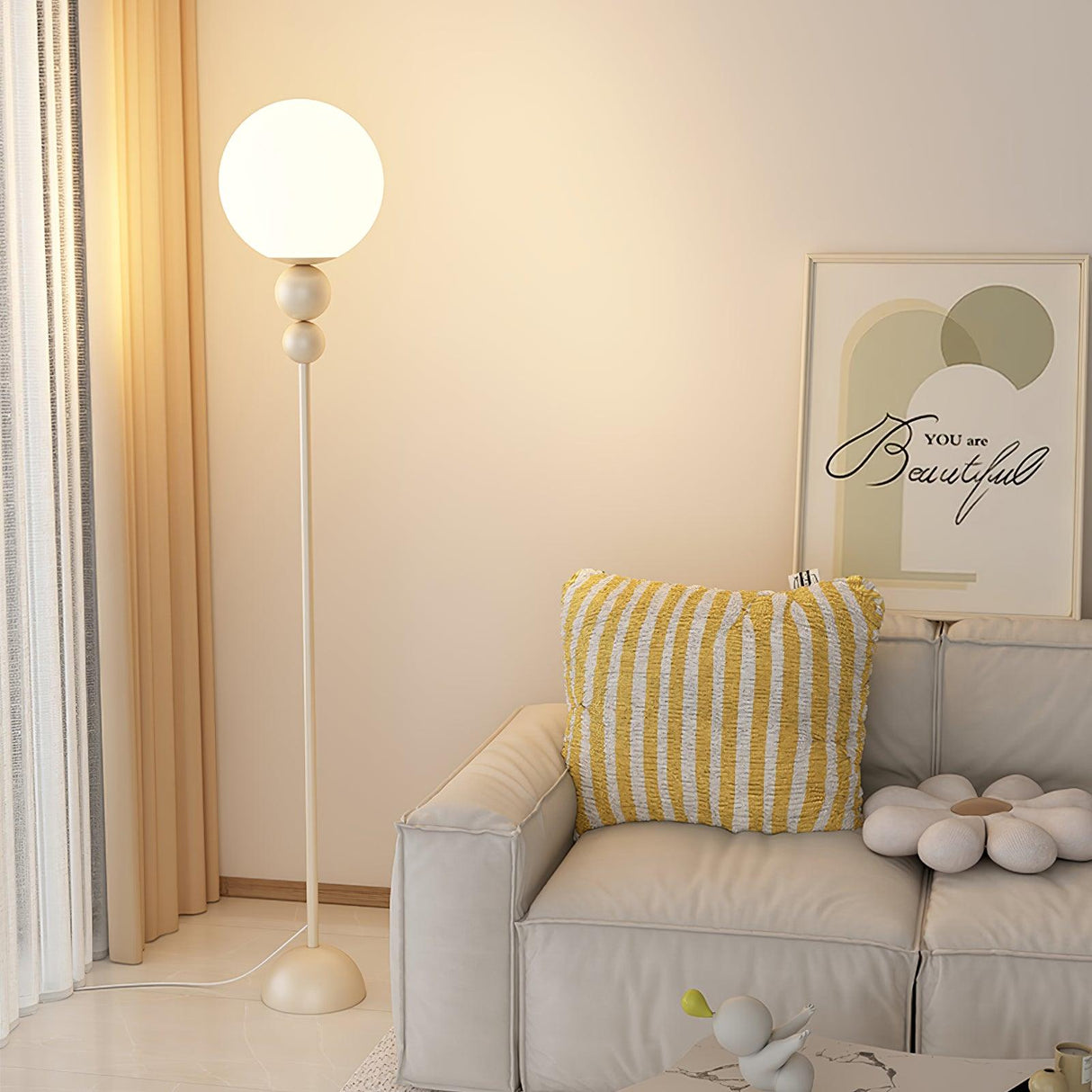VividGlow Stehleuchte | Modernes LED-Licht | Dimmbar | Stilvolle Beleuchtung für Zuhause