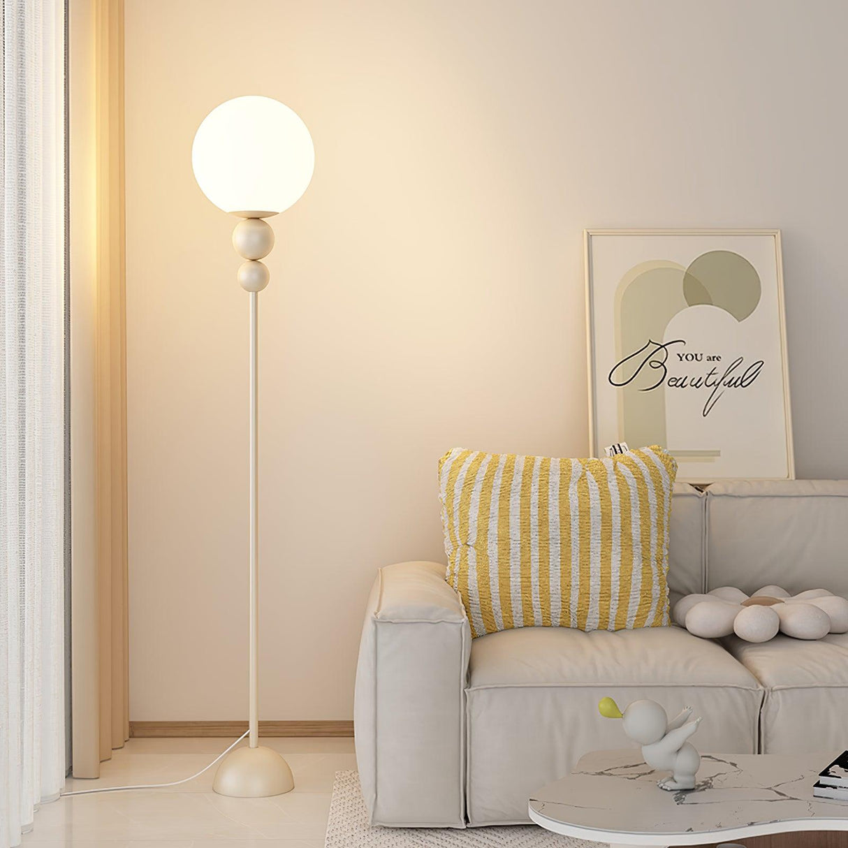 VividGlow Stehleuchte | Modernes LED-Licht | Dimmbar | Stilvolle Beleuchtung für Zuhause