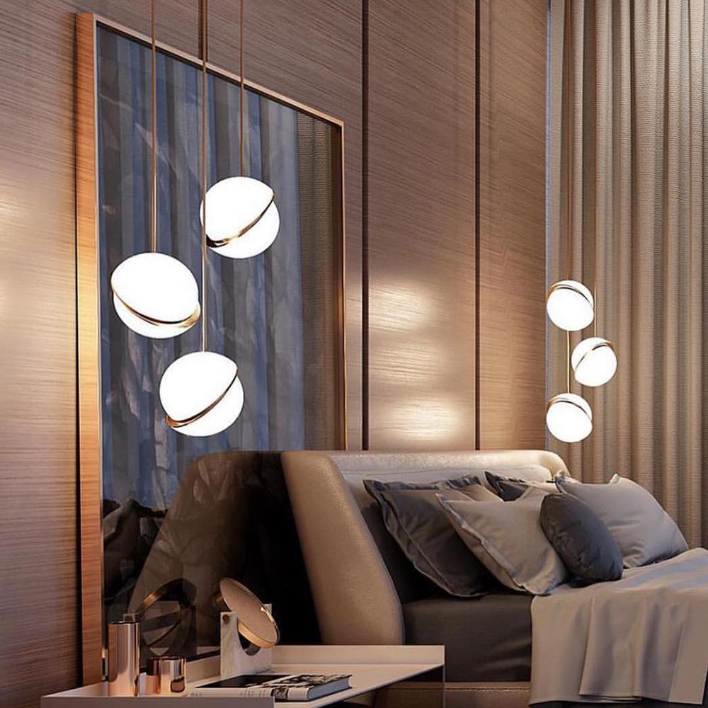 Cresnova Mondsichel Pendelleuchte | Mondförmiges Design | Stimmungsvolle Beleuchtung für Zuhause