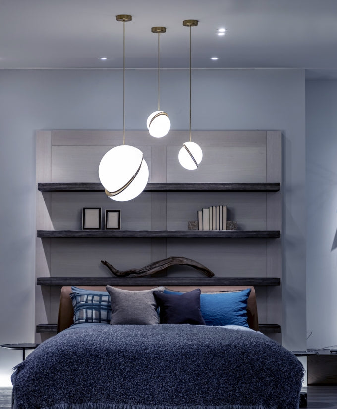 Cresnova Mondsichel Pendelleuchte | Mondförmiges Design | Stimmungsvolle Beleuchtung für Zuhause