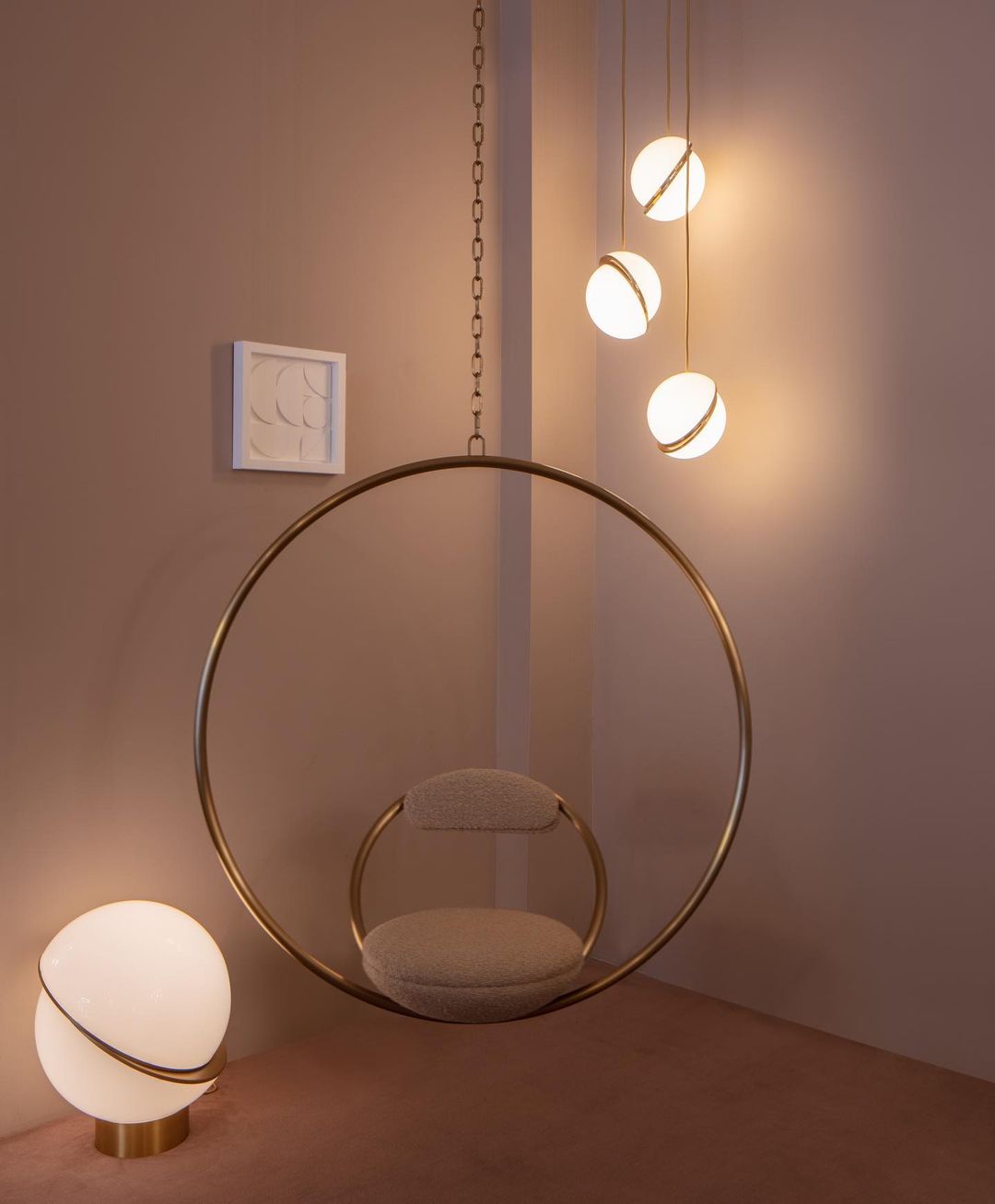 Cresnova Mondsichel Pendelleuchte | Mondförmiges Design | Stimmungsvolle Beleuchtung für Zuhause