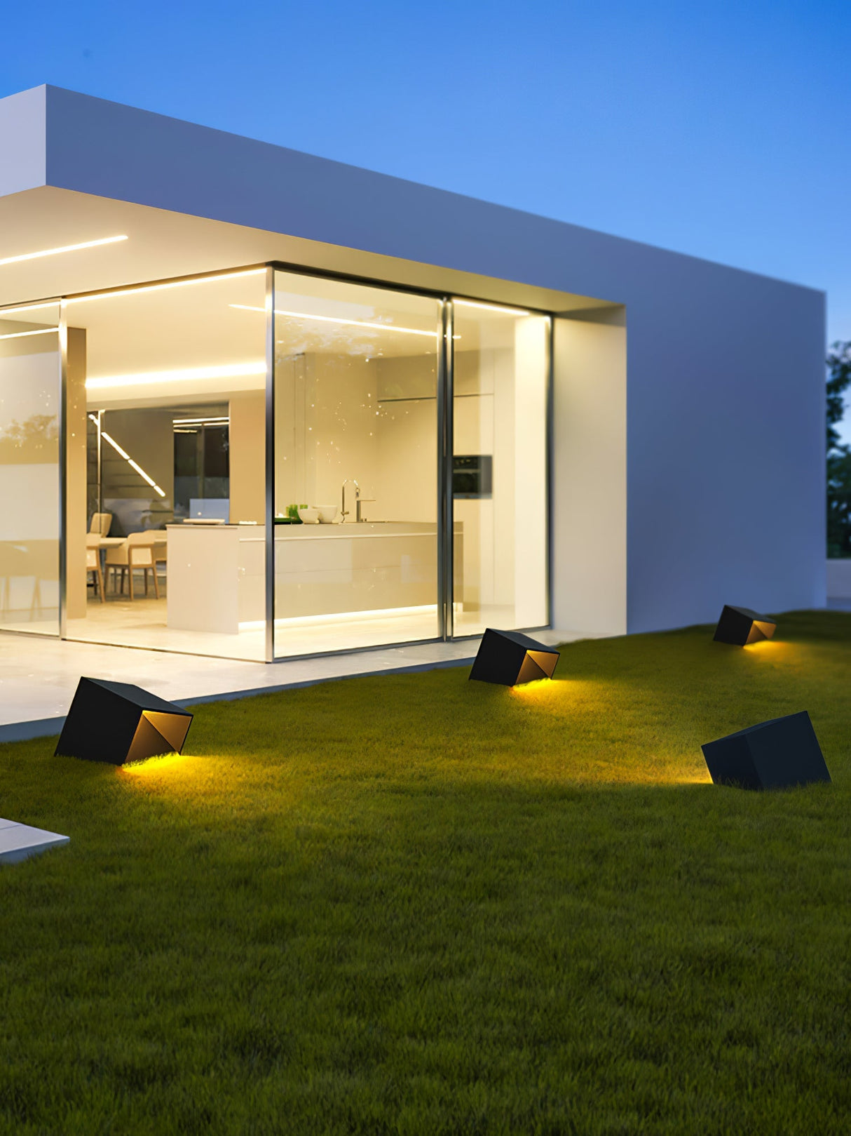 SolaraCube Solar Außenleuchte | LED Gartenbeleuchtung | Wasserdicht | Energiesparend | Dekorative Gartenbeleuchtung für Terrasse & Balkon