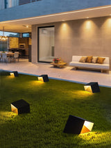 SolaraCube Solar Außenleuchte | LED Gartenbeleuchtung | Wasserdicht | Energiesparend | Dekorative Gartenbeleuchtung für Terrasse & Balkon