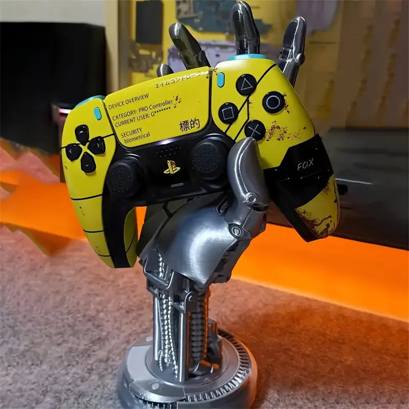 CyberGrip Sci-Fi Controller Halterung | Gaming Zubehör | Cyberpunk Design | Praktischer Controller Stand