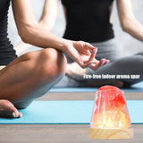 PureAura Kristallleuchte | Himalaya Salzlampe mit Öl-Diffusor | Nachtlicht & Luftreinigung