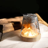 PureAura Kristallleuchte | Himalaya Salzlampe mit Öl-Diffusor | Nachtlicht & Luftreinigung