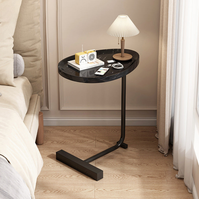 UrbanEdge Rechteckiger Beistelltisch | Beweglich | MDF & Eisen | 1 Ablage | Modernes Design für Wohnzimmer