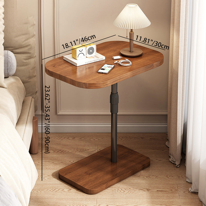 UrbanEdge Rechteckiger Beistelltisch | Beweglich | MDF & Eisen | 1 Ablage | Modernes Design für Wohnzimmer