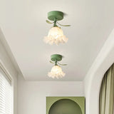 FleurTiffany Französische Tiffany-Deckenleuchte | Blumenmuster | Elegantes Jugendstil-Design für Ihr Zuhause