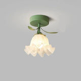 FleurTiffany Französische Tiffany-Deckenleuchte | Blumenmuster | Elegantes Jugendstil-Design für Ihr Zuhause
