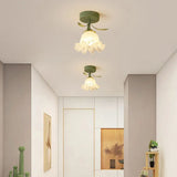 FleurTiffany Französische Tiffany-Deckenleuchte | Blumenmuster | Elegantes Jugendstil-Design für Ihr Zuhause
