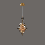 StarLuxe Moderne Graue Glas-Sternenhimmel Pendelleuchte | Dimmbar | Elegante Beleuchtung für Wohn- und Esszimmer
