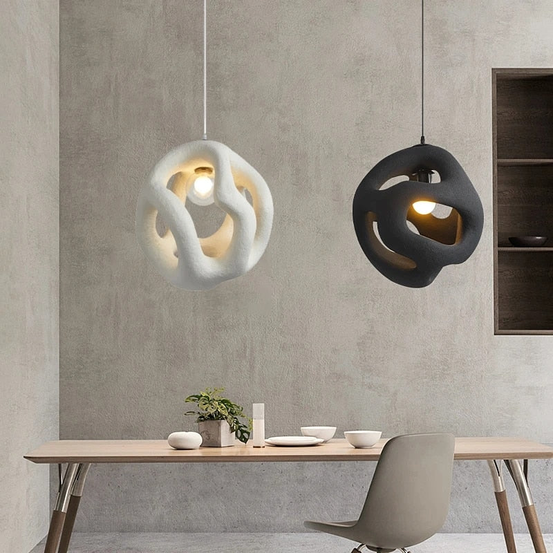 ShiroZen Wabi Sabi Pendelleuchte | Japanisches Design | Elegante Deckenbeleuchtung | Minimalistische Einrichtung