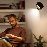 GlowBeam Kabellose LED-Wandlampe | 360° Drehbar | Wiederaufladbar | Flexibles Design für Wohnzimmer & Schlafzimmer