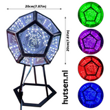 InfinityLoom Dodekaeder Farbkunstlicht | Unendliches LED-Stimmungslicht | Modernes Design | Dekorativ