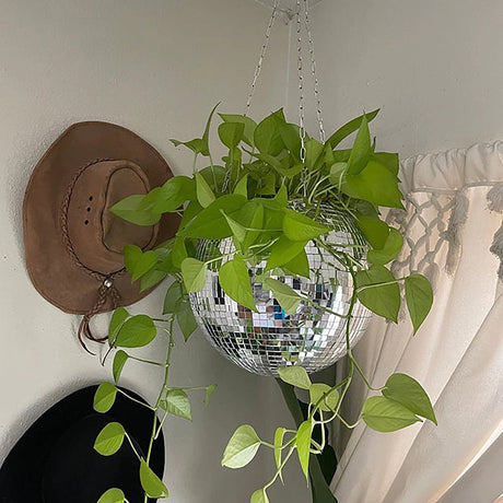 GlamPot Diskokugel-Pflanzgefäß | Stilvolle Dekoration | Modernes Design | Indoor & Outdoor