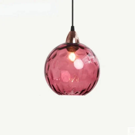 HelderBol Hängelampe aus Glas | Modernes Design | Farbige Beleuchtung für Zuhause