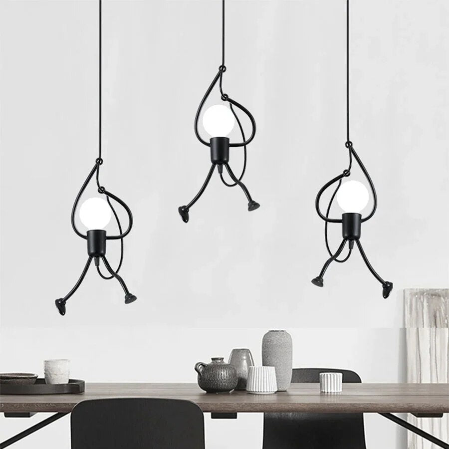 RetroBeam Iron Design Deckenleuchte | Vintage Retro LED Lampe | Industrial Look für Zuhause