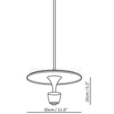 LunaDisk Moderne LED Pendelleuchte | Elegantes Scheibendesign | Dimmbar & Energieeffizient