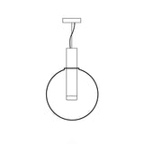 LustraBelle Elegante Pendelleuchte | Design-Kollektion | Rauchglas & Gold | Dimmbar | Moderne Beleuchtung für Zuhause