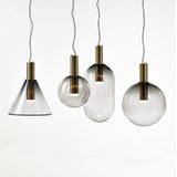LustraBelle Elegante Pendelleuchte | Design-Kollektion | Rauchglas & Gold | Dimmbar | Moderne Beleuchtung für Zuhause