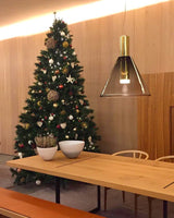 LustraBelle Elegante Pendelleuchte | Design-Kollektion | Rauchglas & Gold | Dimmbar | Moderne Beleuchtung für Zuhause