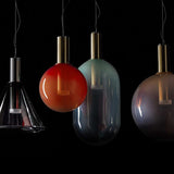 LustraBelle Elegante Pendelleuchte | Design-Kollektion | Rauchglas & Gold | Dimmbar | Moderne Beleuchtung für Zuhause
