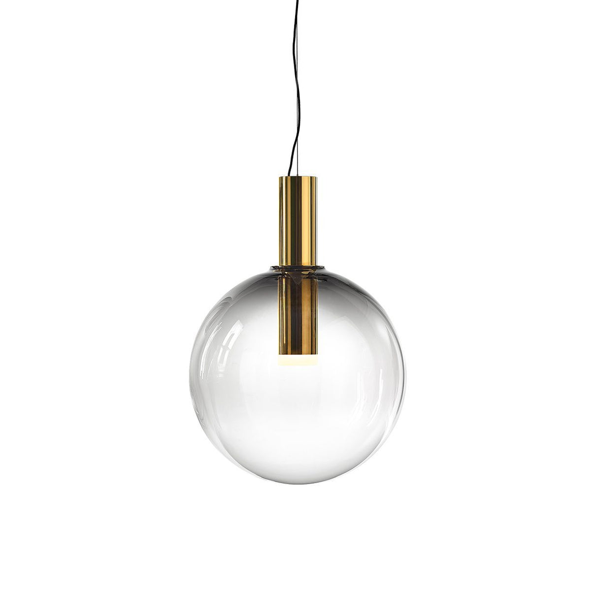 LustraBelle Elegante Pendelleuchte | Design-Kollektion | Rauchglas & Gold | Dimmbar | Moderne Beleuchtung für Zuhause