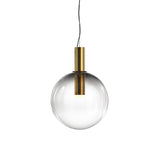LustraBelle Elegante Pendelleuchte | Design-Kollektion | Rauchglas & Gold | Dimmbar | Moderne Beleuchtung für Zuhause