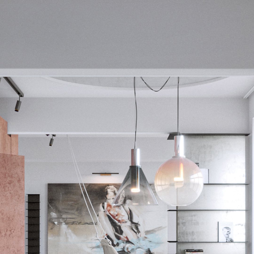 LustraBelle Elegante Pendelleuchte | Design-Kollektion | Rauchglas & Gold | Dimmbar | Moderne Beleuchtung für Zuhause
