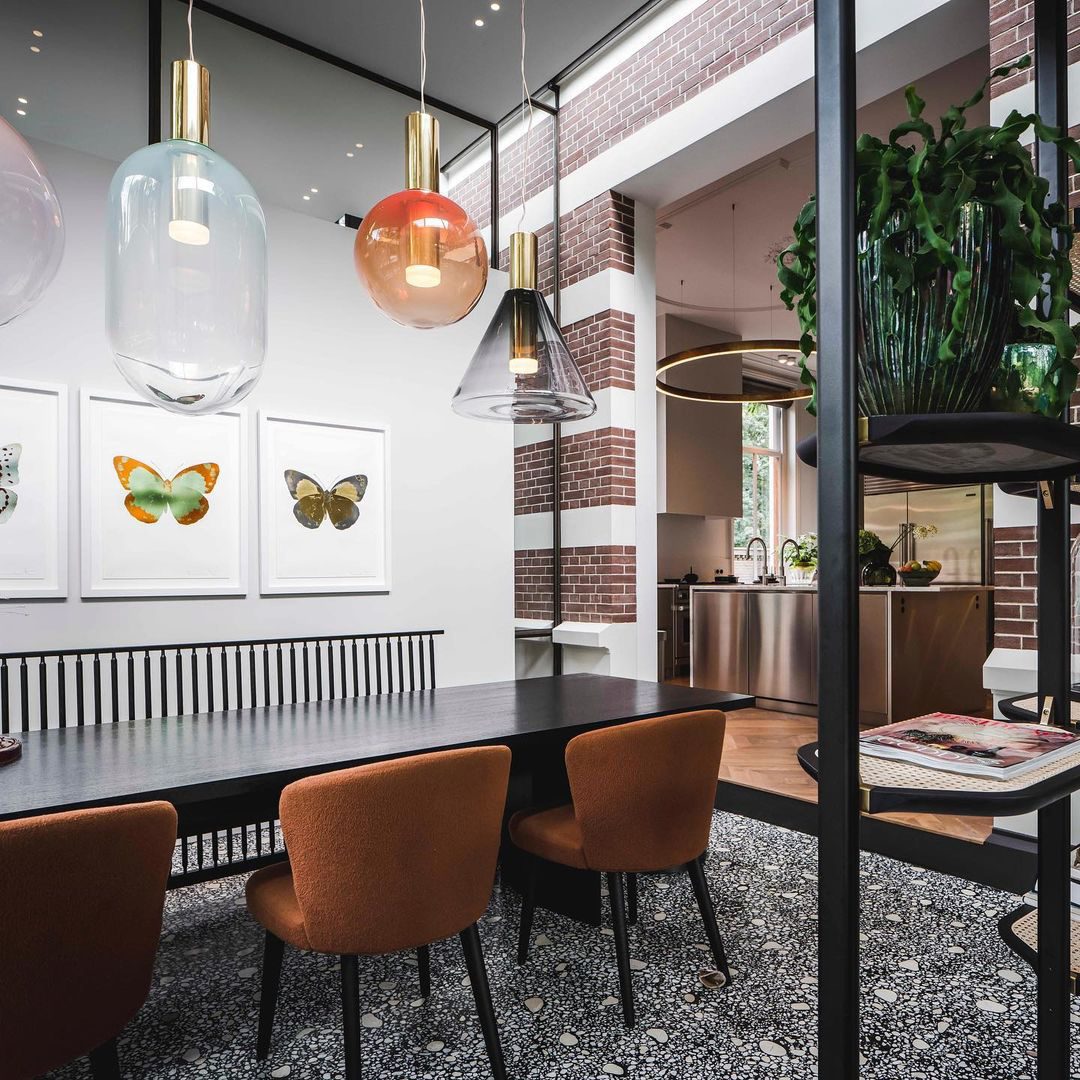 LustraBelle Elegante Pendelleuchte | Design-Kollektion | Rauchglas & Gold | Dimmbar | Moderne Beleuchtung für Zuhause