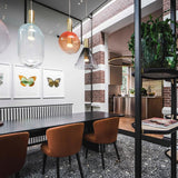 LustraBelle Elegante Pendelleuchte | Design-Kollektion | Rauchglas & Gold | Dimmbar | Moderne Beleuchtung für Zuhause