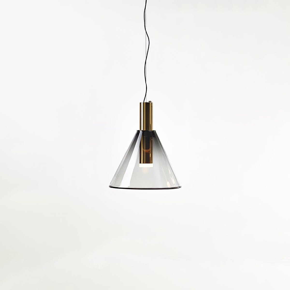 LustraBelle Elegante Pendelleuchte | Design-Kollektion | Rauchglas & Gold | Dimmbar | Moderne Beleuchtung für Zuhause