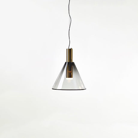 LustraBelle Elegante Pendelleuchte | Design-Kollektion | Rauchglas & Gold | Dimmbar | Moderne Beleuchtung für Zuhause